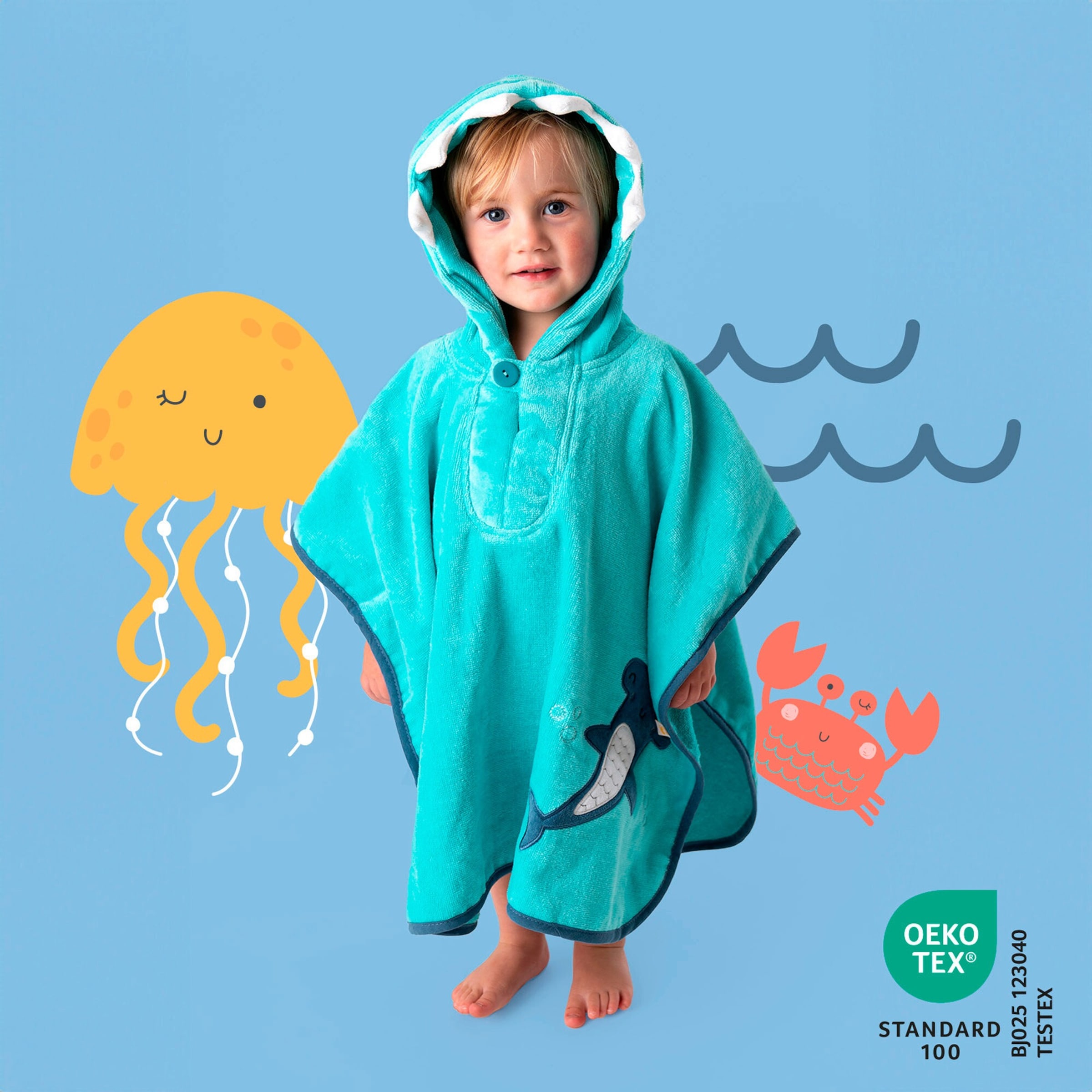 Schlummersack Ponchos blau G2
