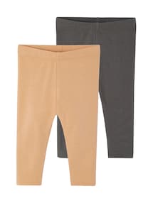 2er-Pack Mädchen Baby Leggings BASIC