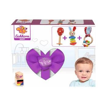 Rassel Geschenkset 3-teilig