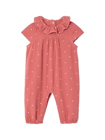 Baby Overall mit Volantkragen Mädchen, Baumwolle