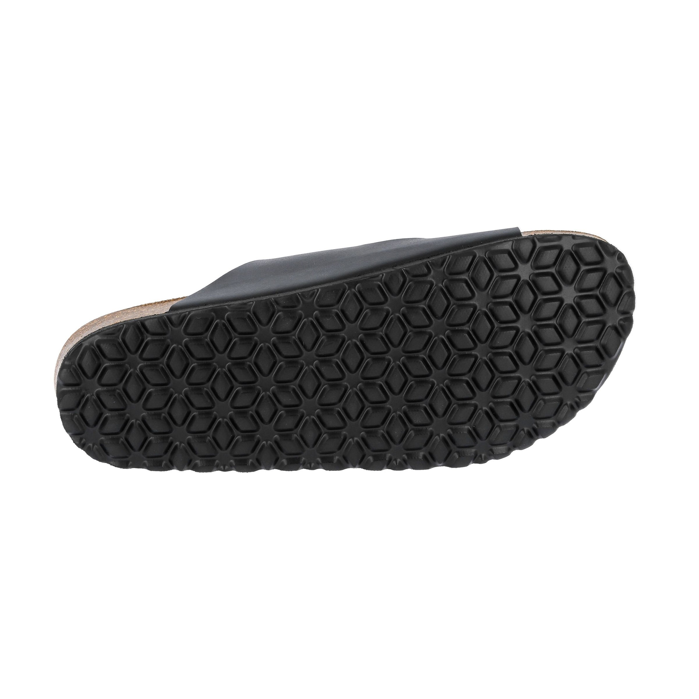 Lico Damen Bioline Man Pantoletten - Bequeme Sandalen Mit Kork Fußbett