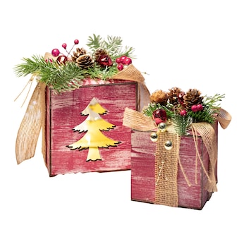 Decofiguur cadeauset, 2-delig