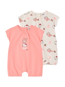 2er-Pack Baby Bodys mit Kirschmotiven HELLO KITTY