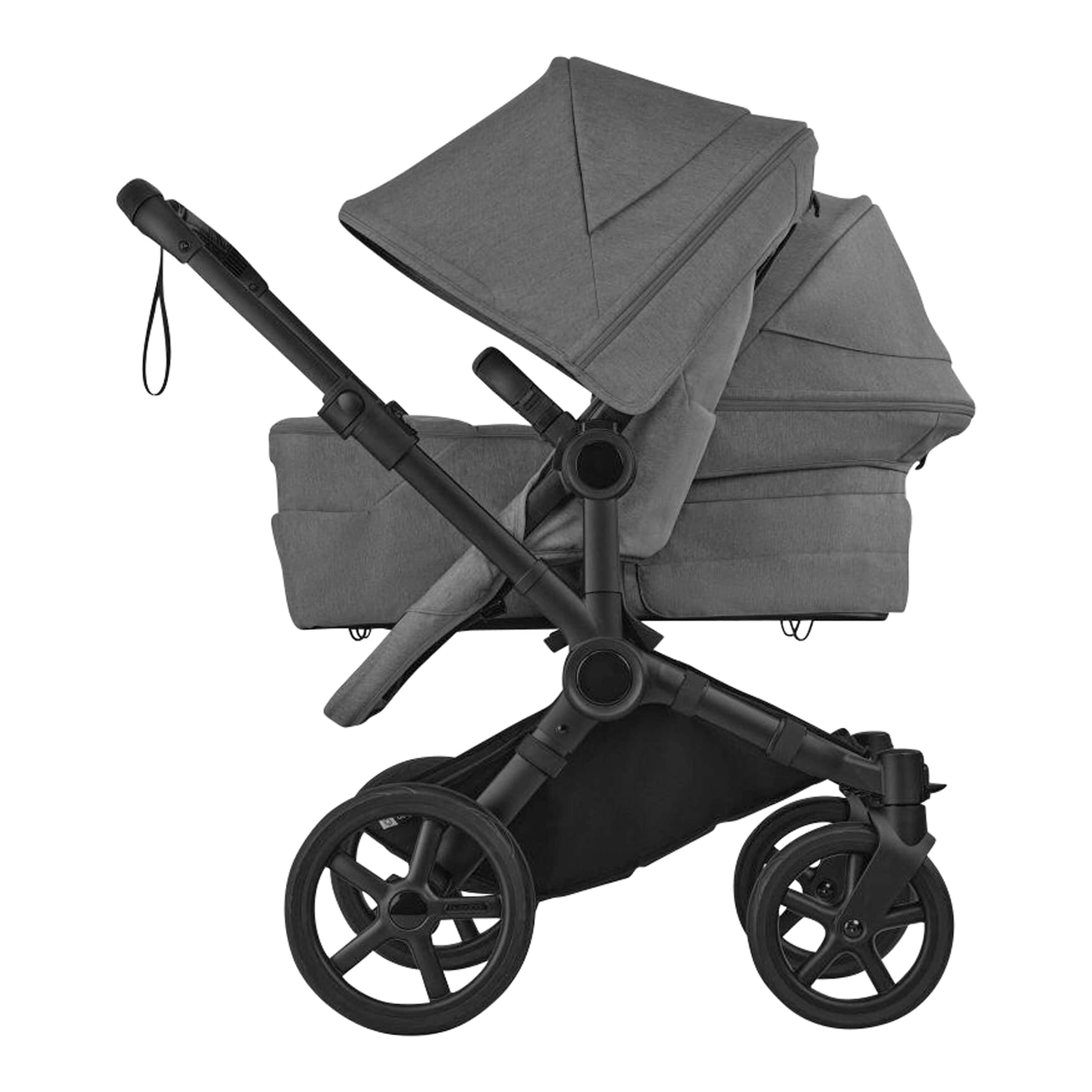 Bugaboo Donkey 6 Kinderwagen Geschwisterwagen Duo grau