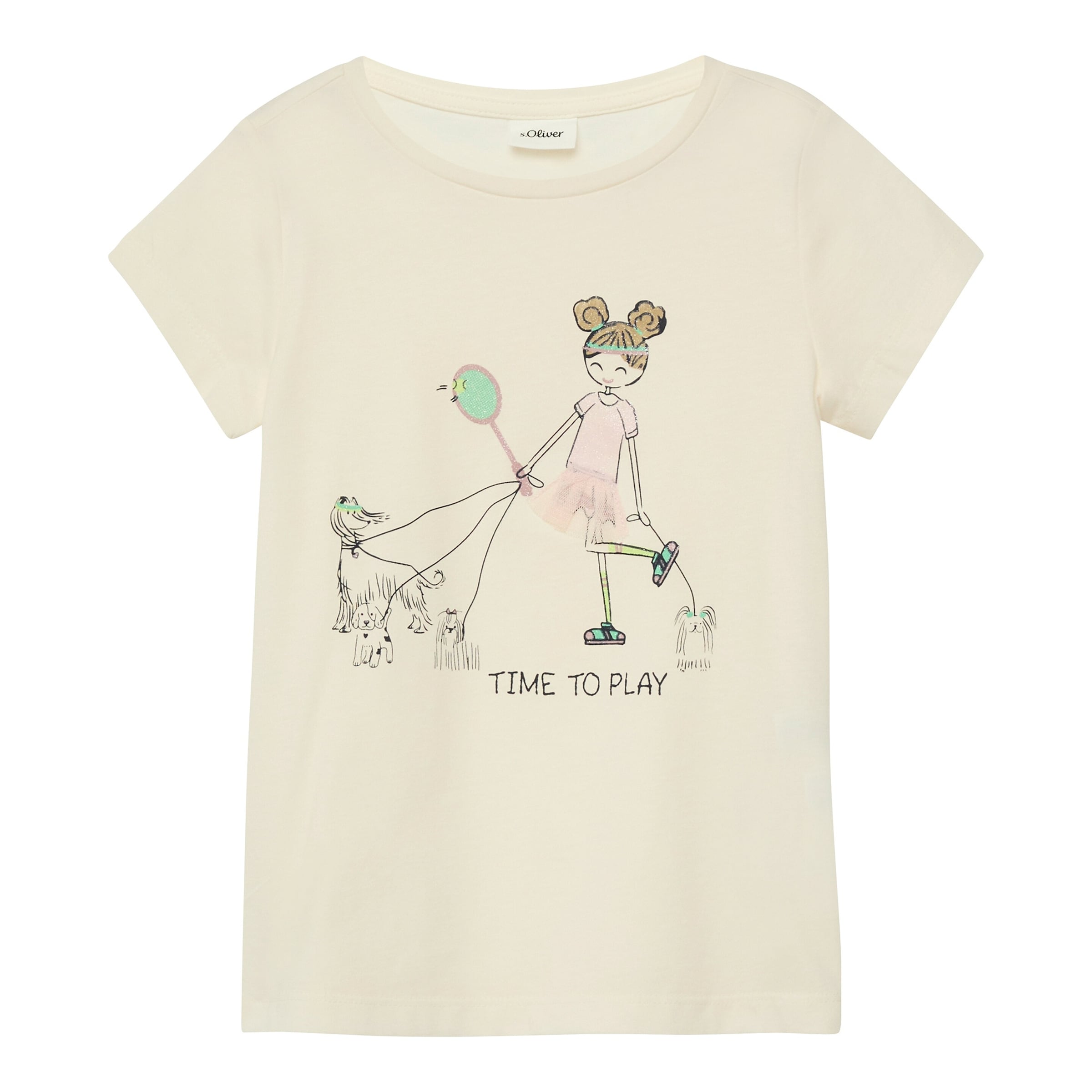 S.Oliver T-Shirt Mädchen Hunde
