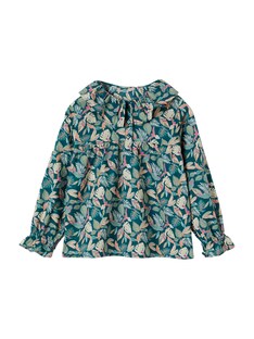 Mädchen Bluse mit Blumen