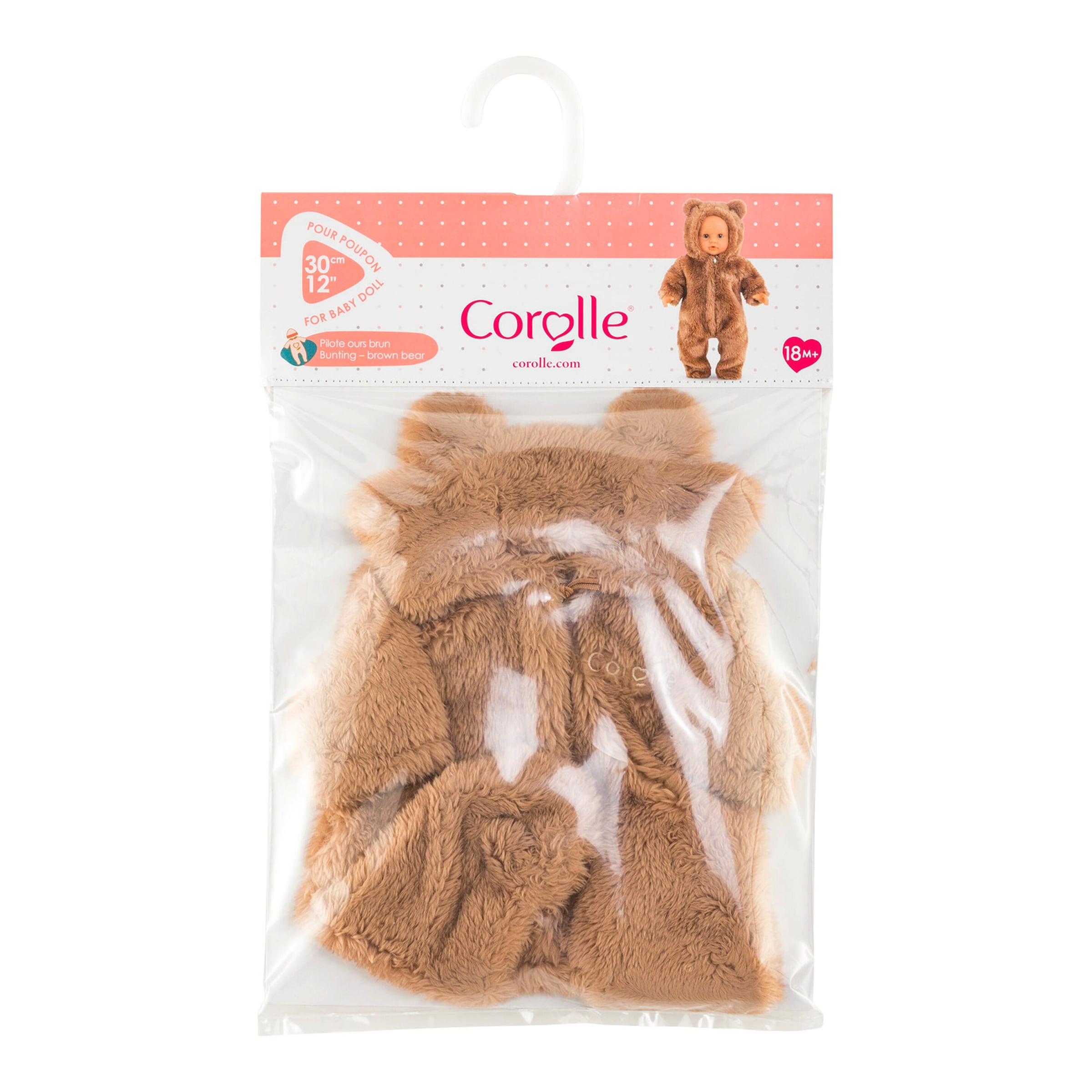 Puppen Outfit Kuschelanzug Bär 30cm