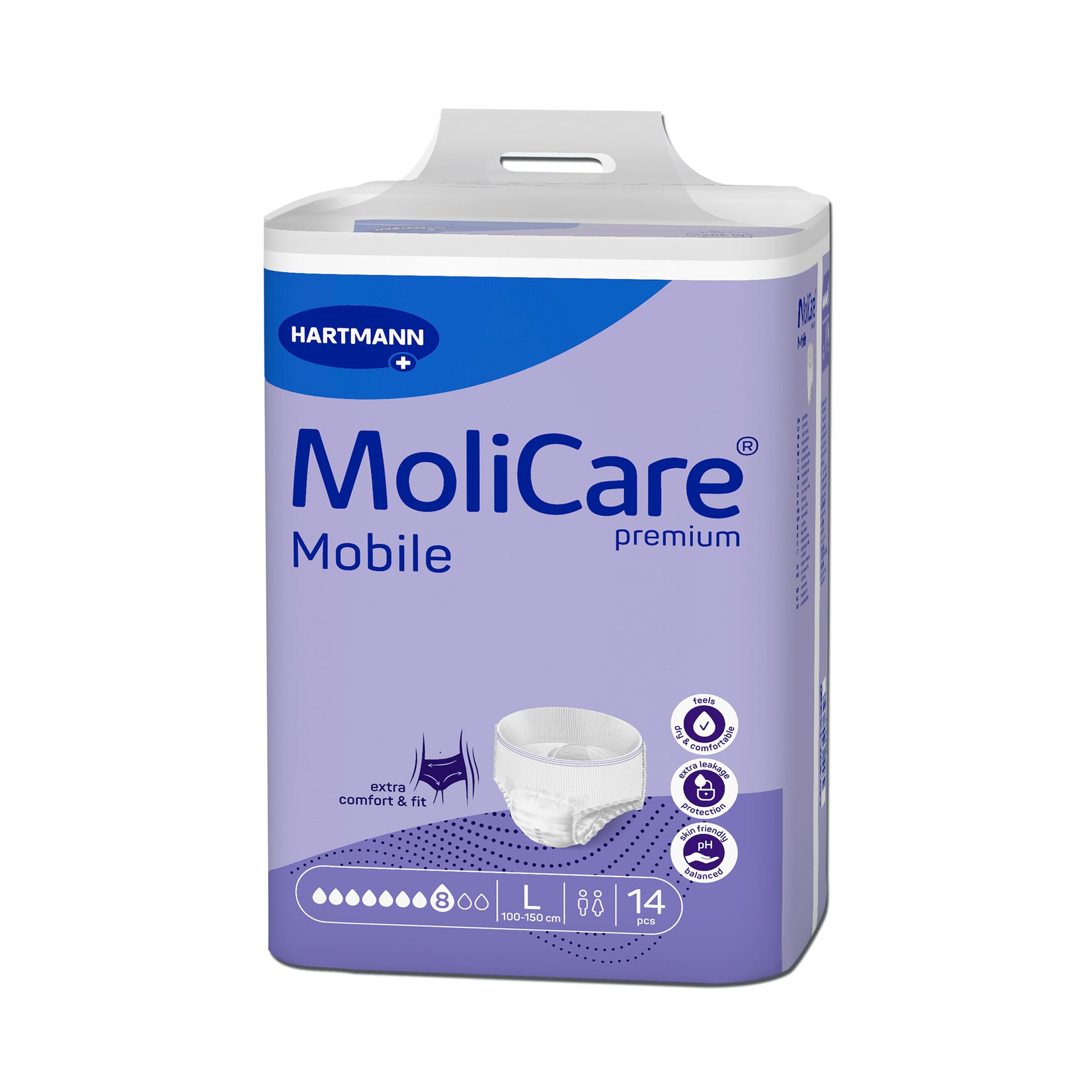 Premium Mobile, 2.000 ml Saugleistung, 14 Stück weiss S