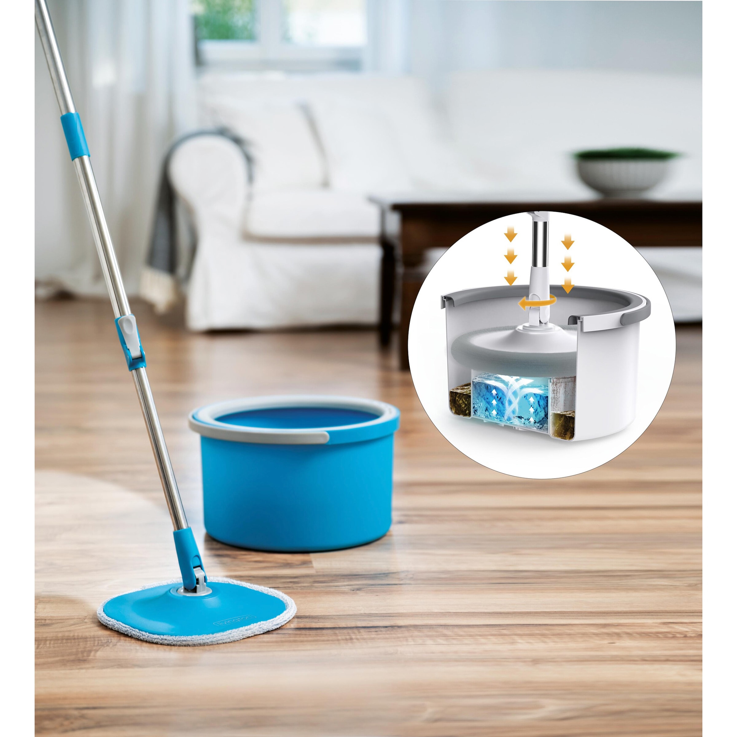 Wischmop-Set Livington Clean Water Spin Mop
