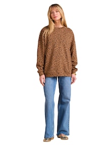 Damen Sweatshirt Mama-Tochter-Capsule LEOPARD Bio-Baumwolle