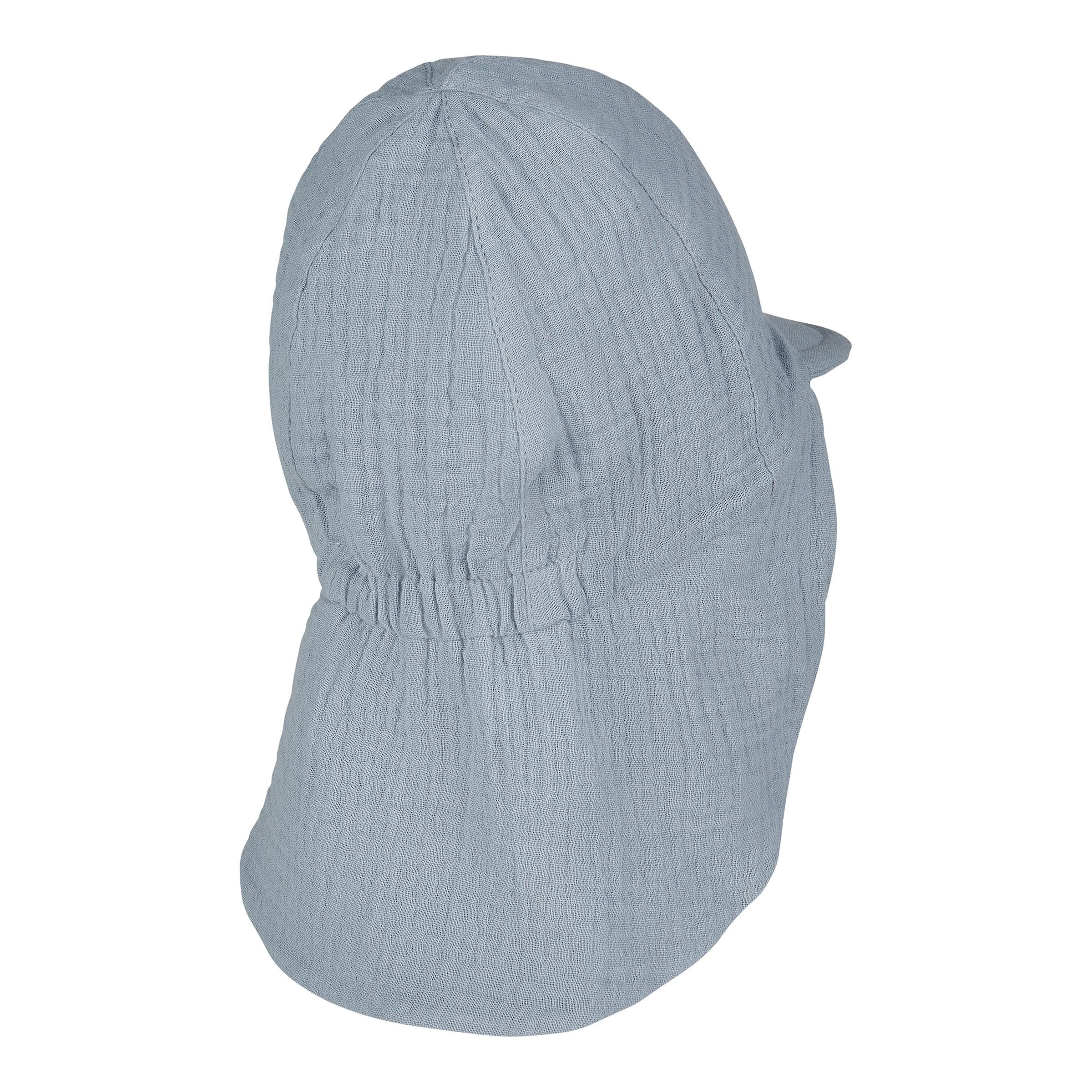 Musselin-Schirmmütze mit Nacken- und UV-Schutz