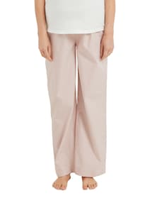 Schlafanzug für Schwangerschaft und Stillzeit, Henleyshirt & Streifenhose