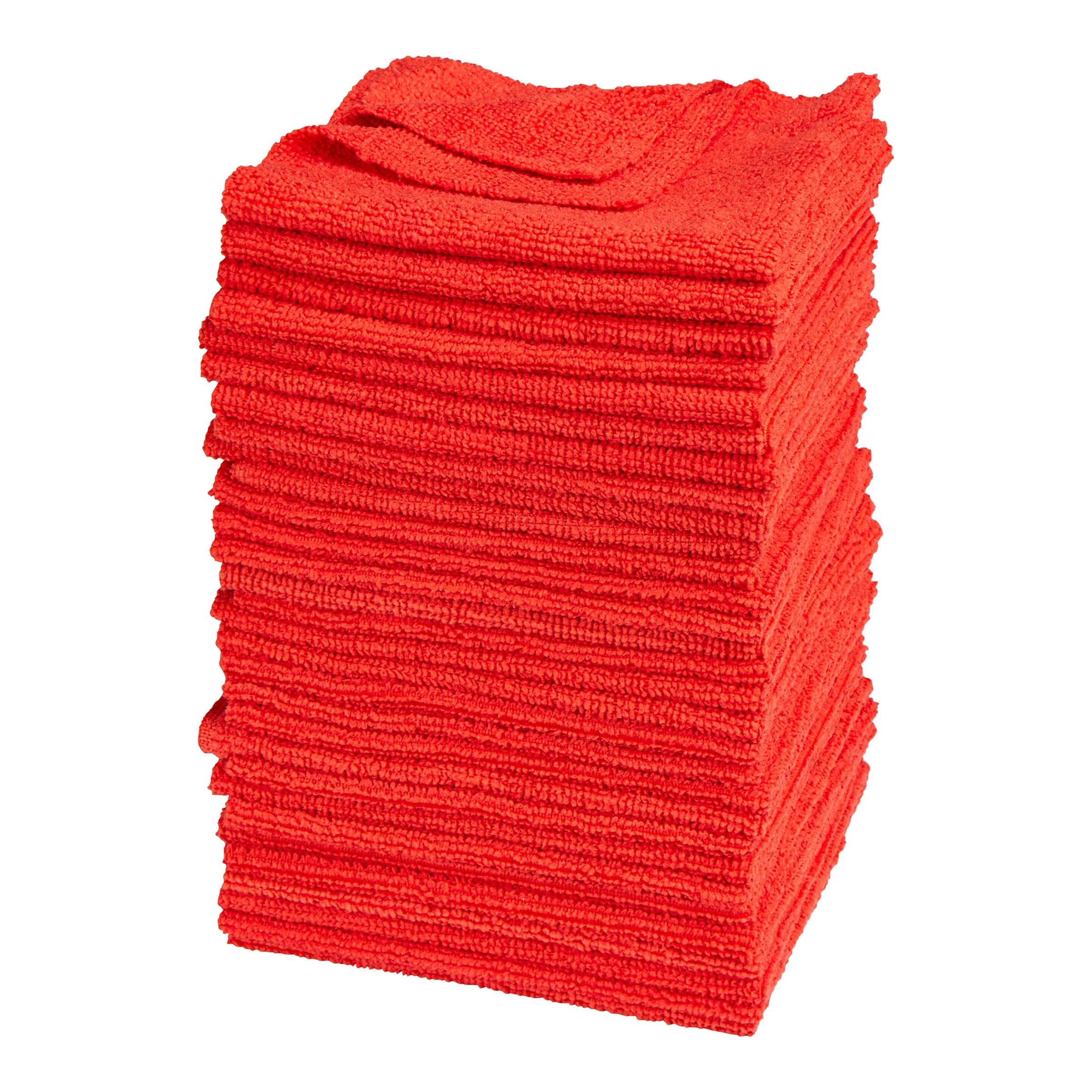 Mikrofasertücher-Box, 30 Stück rot