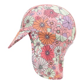 Schirmmütze mit Nacken- und UV-Schutz Blumen
