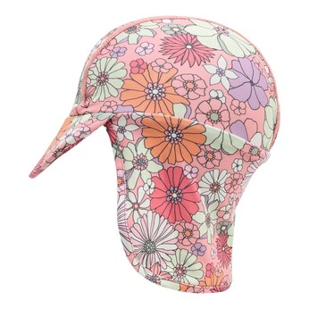 Schirmmütze mit Nacken- und UV-Schutz Blumen
