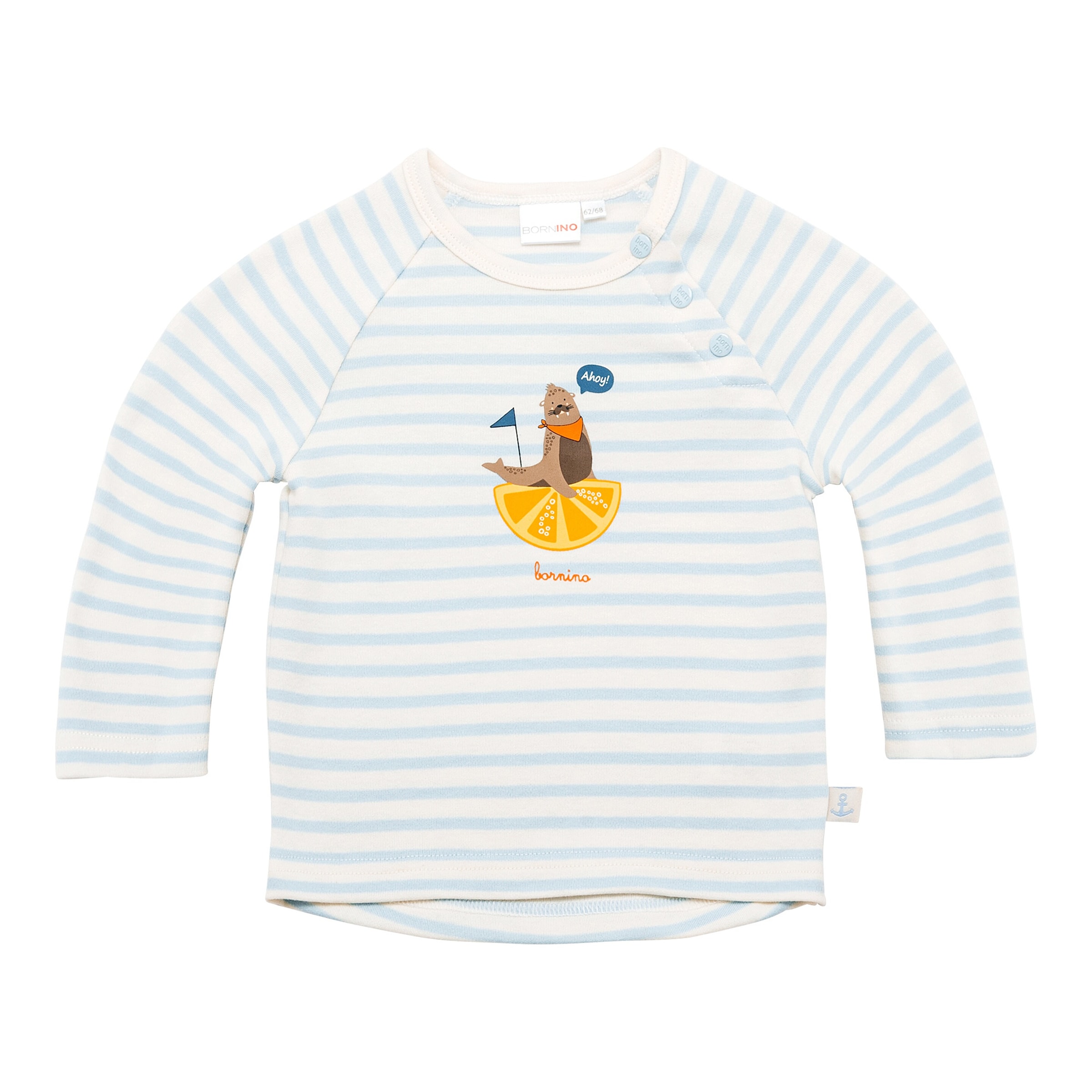 Bornino Ahoy! Raglanshirt langarm Ringel