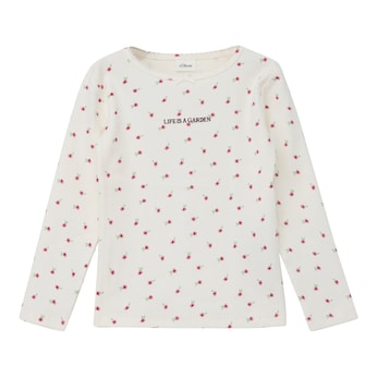 Shirt langarm Blumen
