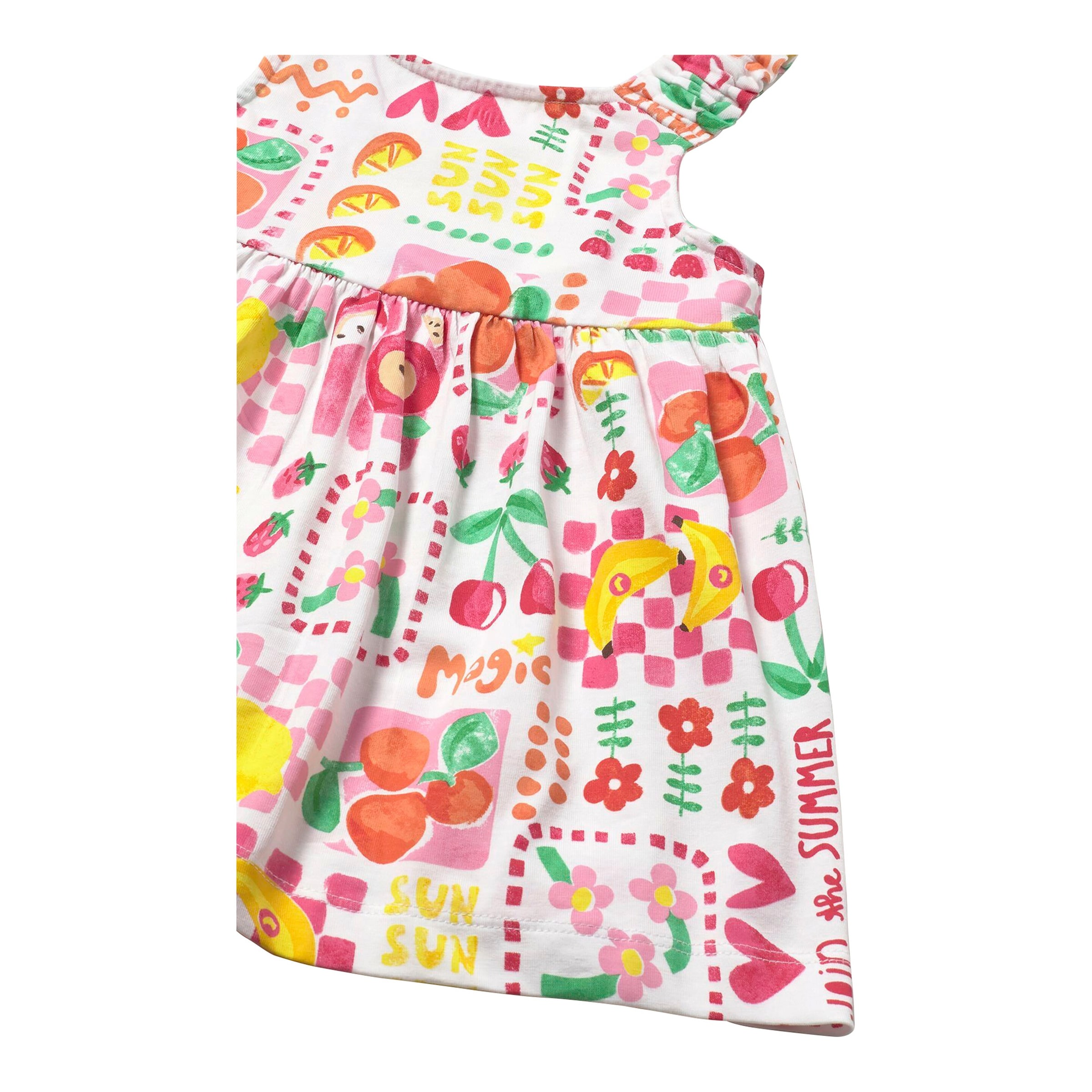 Kleid ohne Arm Früchte