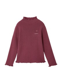 Unterziehshirt mit Stehkragen Mädchen Rippenstrick