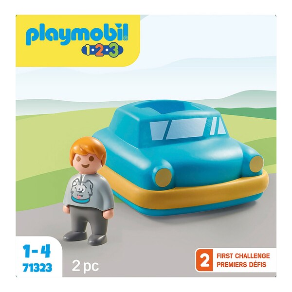 Playmobil® - 1.2.3 - 71323 Enfant avec voiture 1.2.3