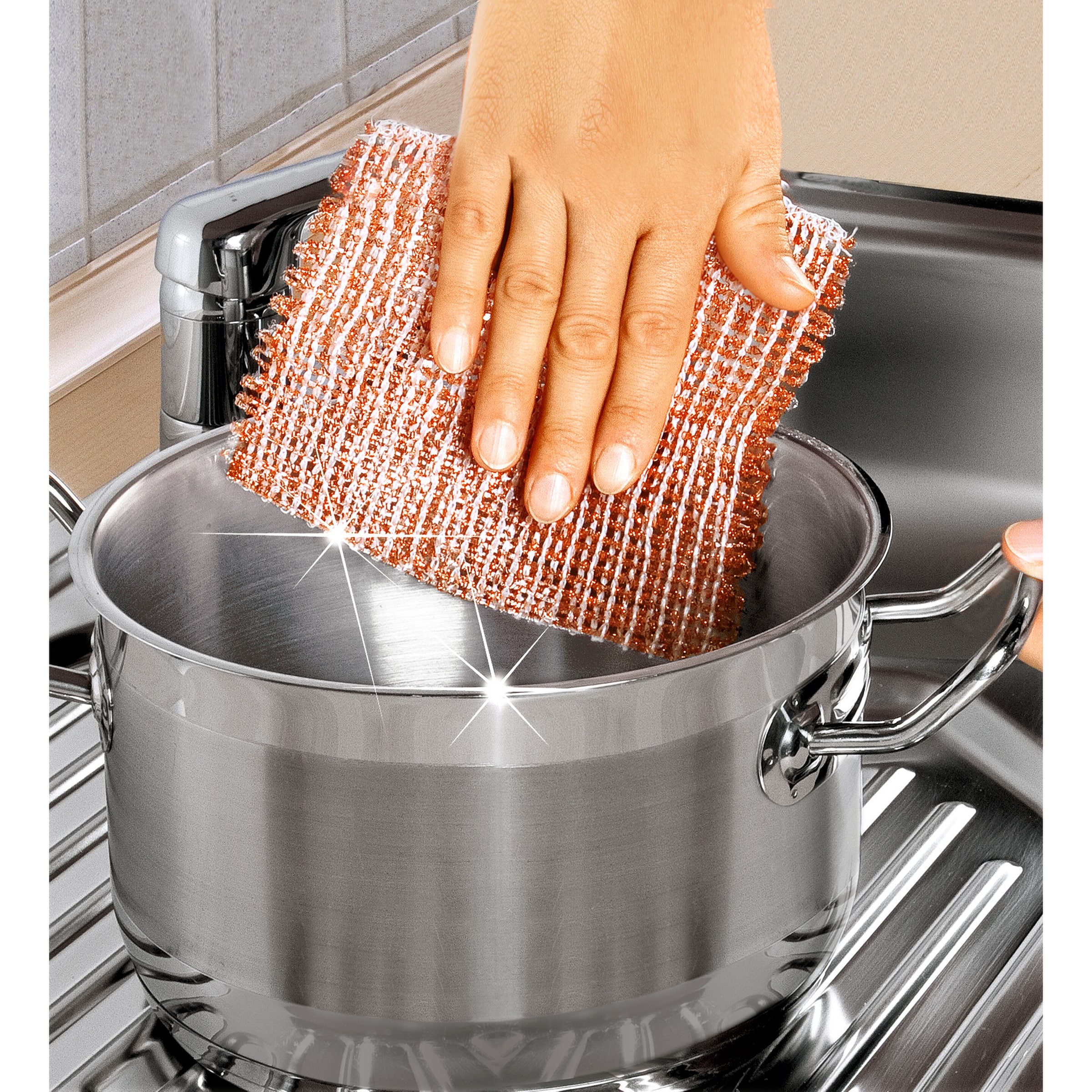 Kupfer-Reinigungstuch, 3 Stück