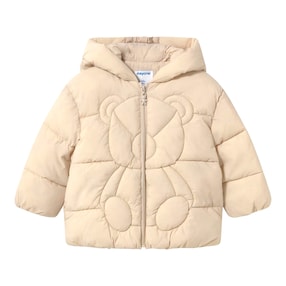 Steppjacke Kapuze mit Ohren Bär