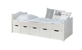 Einzelbett "Leni" 100x200 Kiefer Weiß