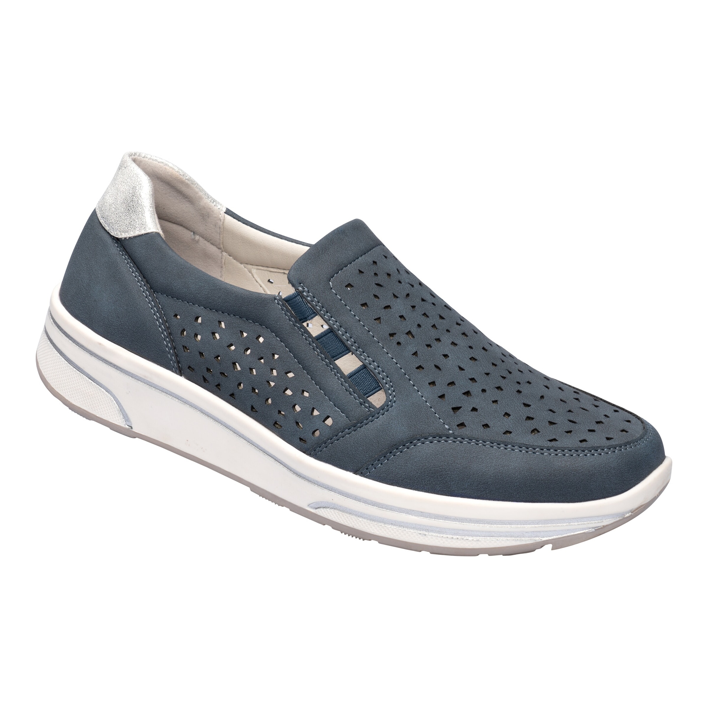Stretch-Halbschuh mit Leder-Decksohle „Stefanie“