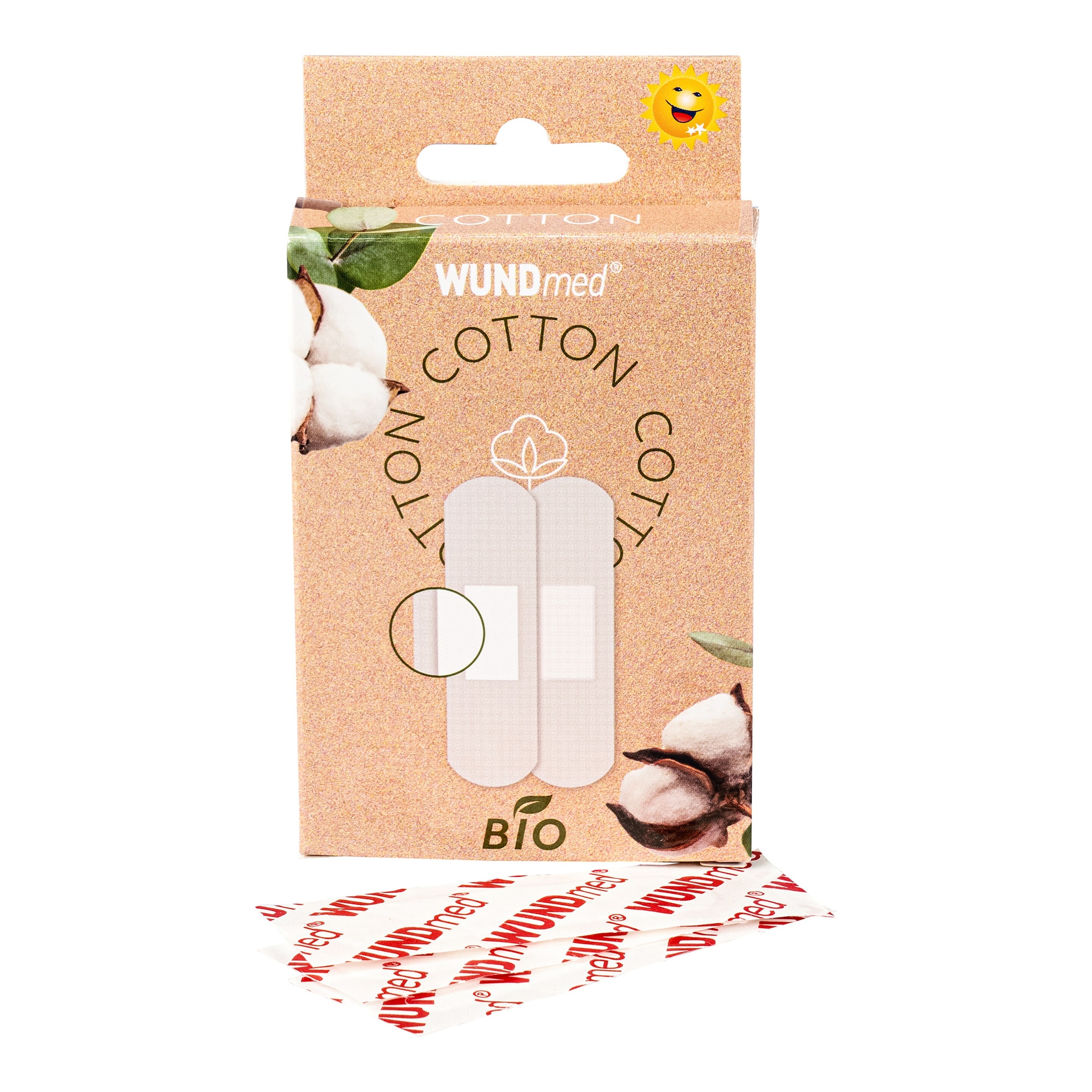 Baumwoll-Pflaster Bio, 10 Stück von WUNDmed®