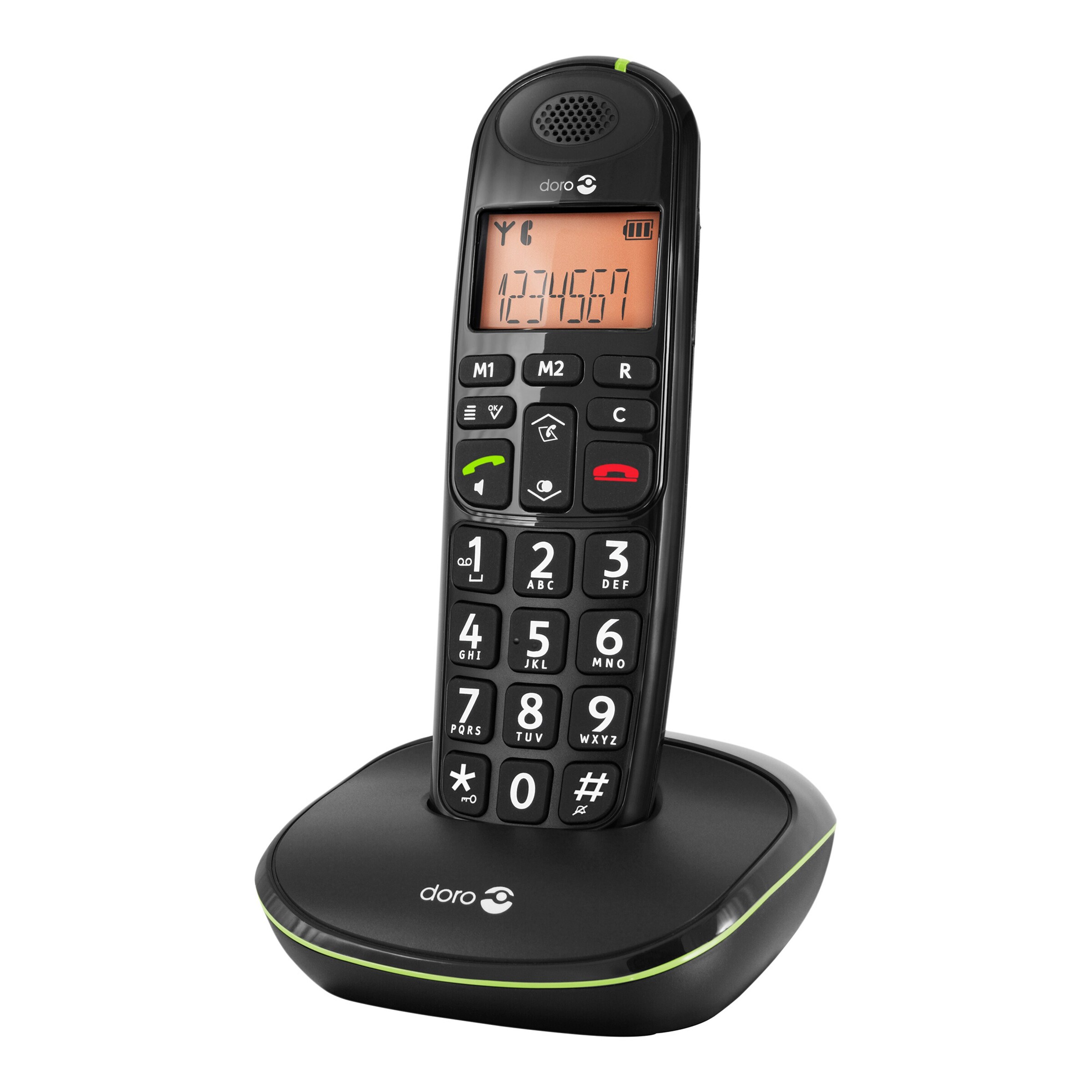 Schnurlos-Telefon PhoneEasy 100w, schwarz
