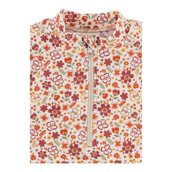 Badeshirt langarm mit UV-Schutz Blumen