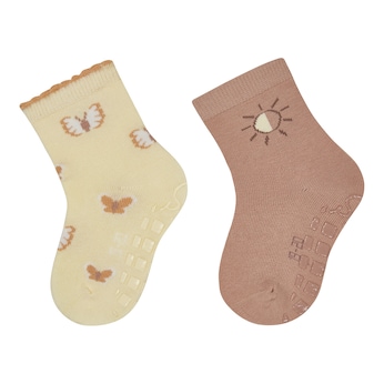2er-Pack ABS-Socken Schmetterlinge