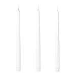 Lot de 3 bougies LED en cire véritable