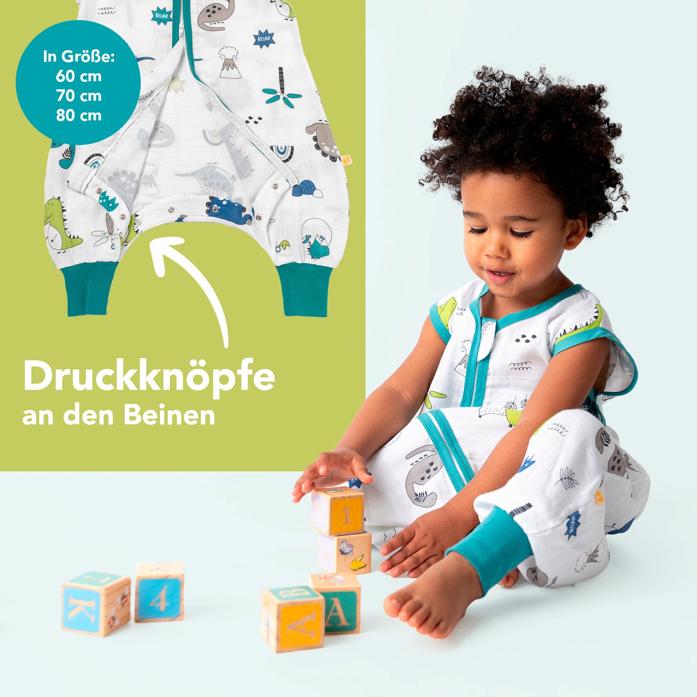 Schlummersack Schlafsack mit Füßen 0.5 Tog