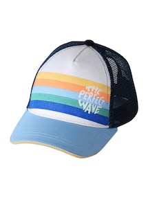 Kinder Cap Trucker-Style, Streifen und Mesh-Einsatz