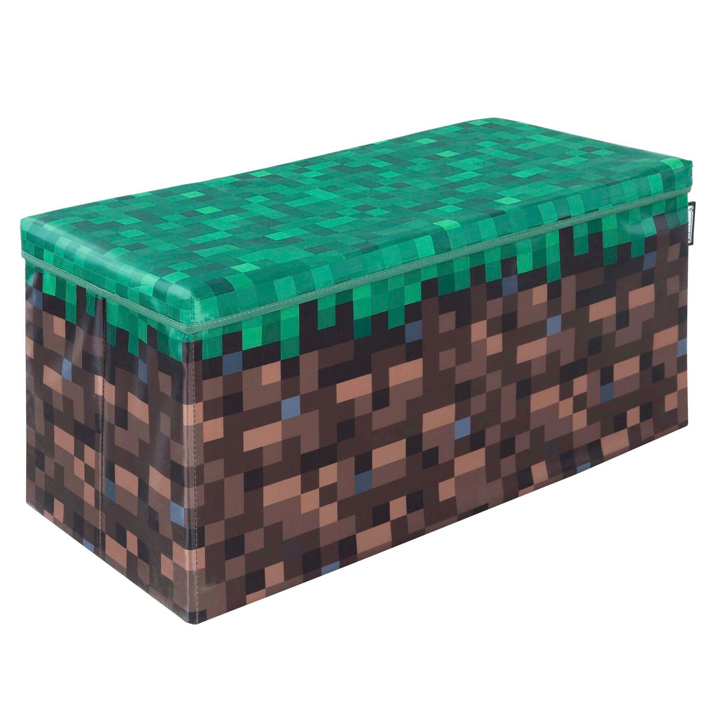 Roba Sitz- und Aufbewahrungsbox, Grasblock, breit, Canvas MINECRAFT