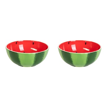 Lot de bols «Pastèque», 2 pièces de 550 ml chacune