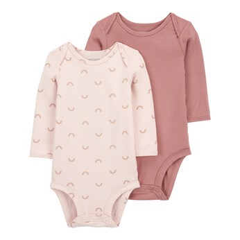 2er-Pack Bodys langarm Regenbogen