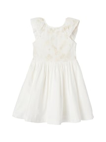 Festkleid mit gestickten Glanz-Blumen, M‰dchen