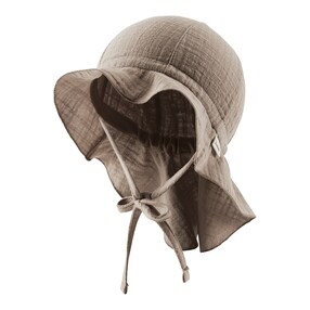Chapeau de soleil en mousseline avec protège-nuque