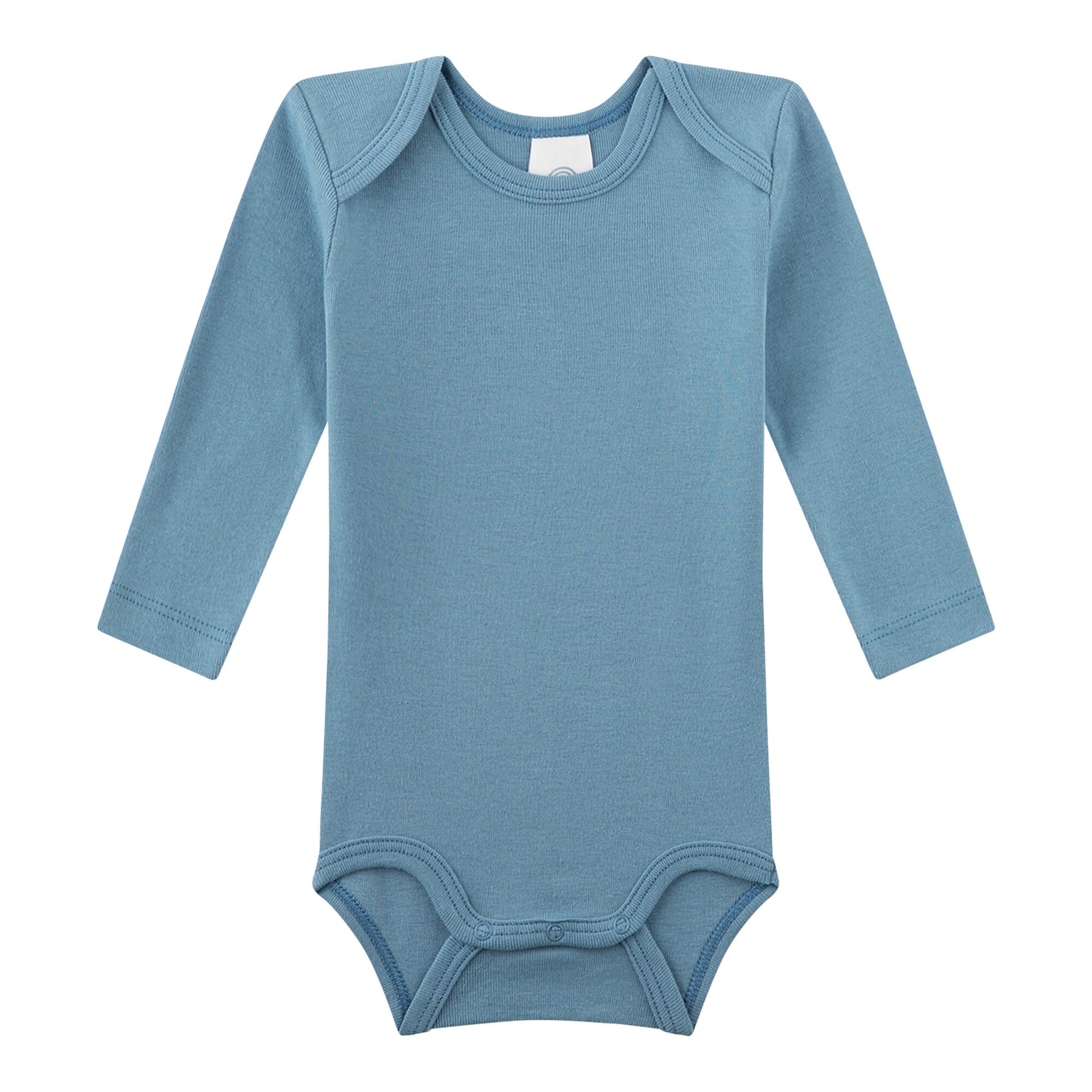 Sanetta 2er-Pack Bodys langarm Bären natur/blau