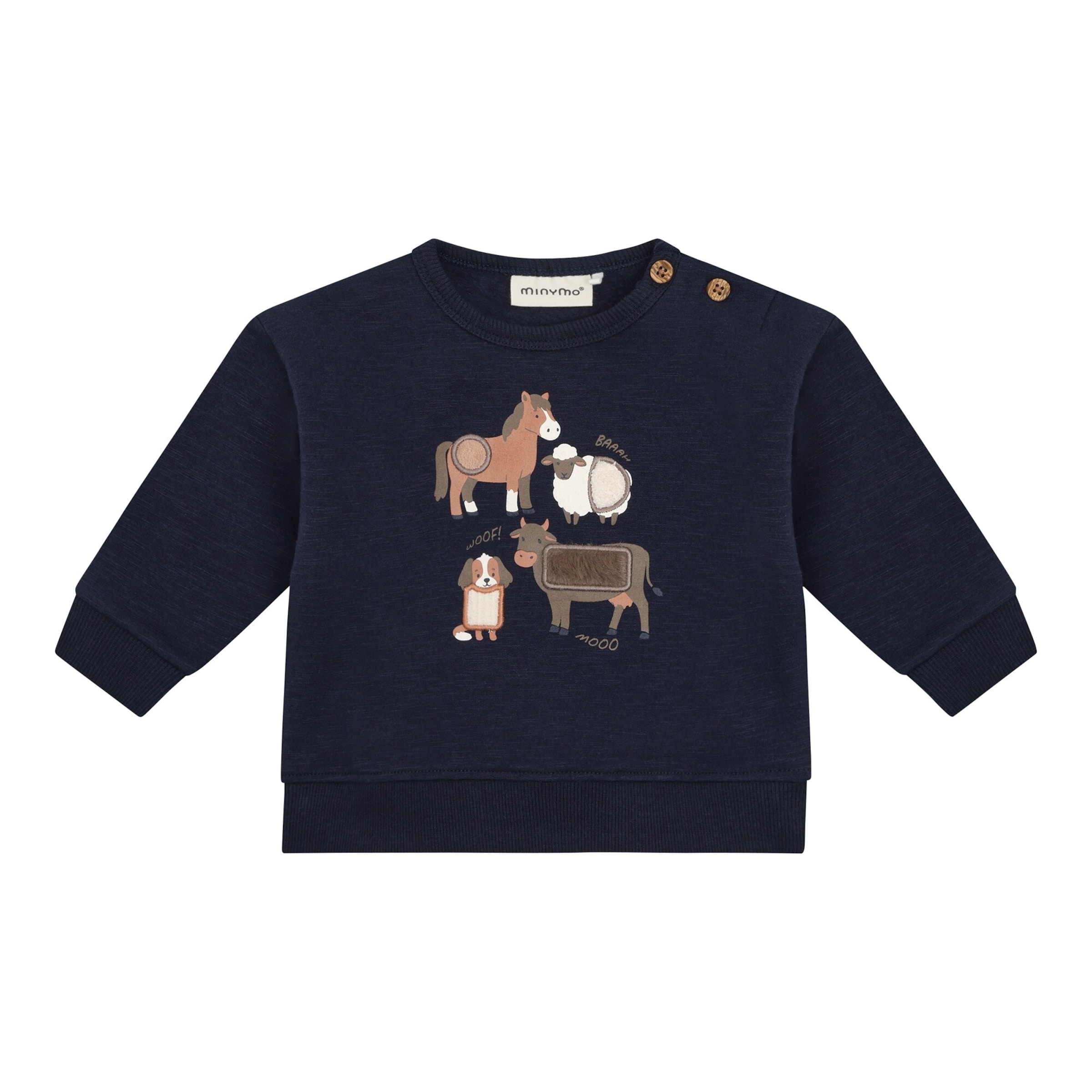 Minymo Sweatshirt Tiere