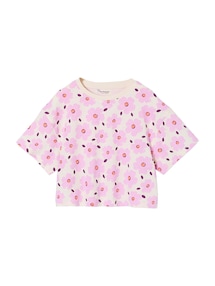 Mädchen T-Shirt in Cropped-Länge
