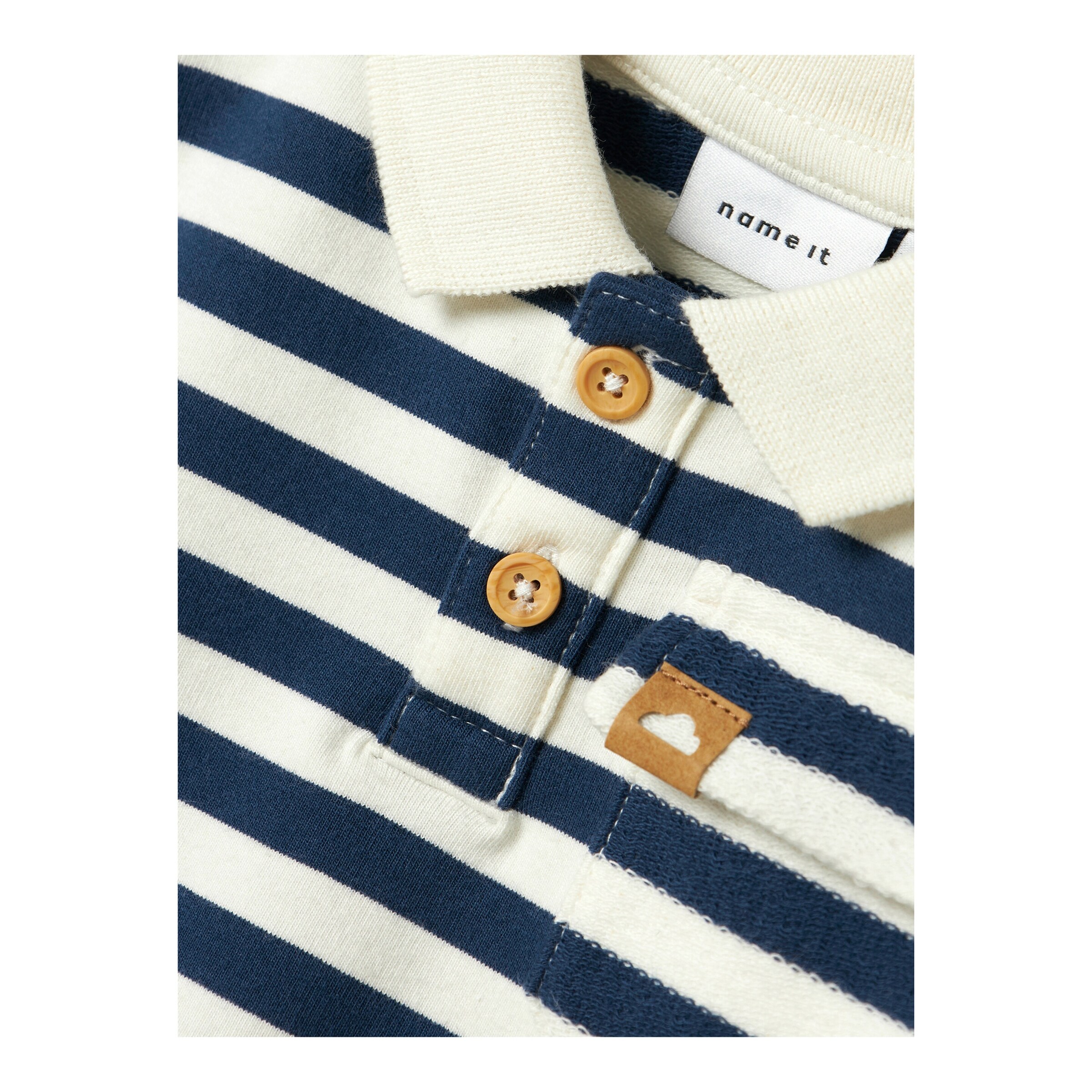 Polo-Sweatshirt Ringel