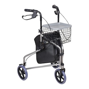 Dreirad Rollator mit Korb, Tasche und Tablett - AT51027