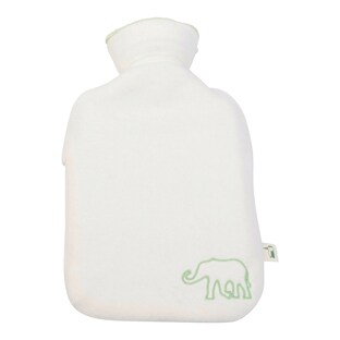 Wärmflasche aus Naturkautschuk mit Bio-Bezug