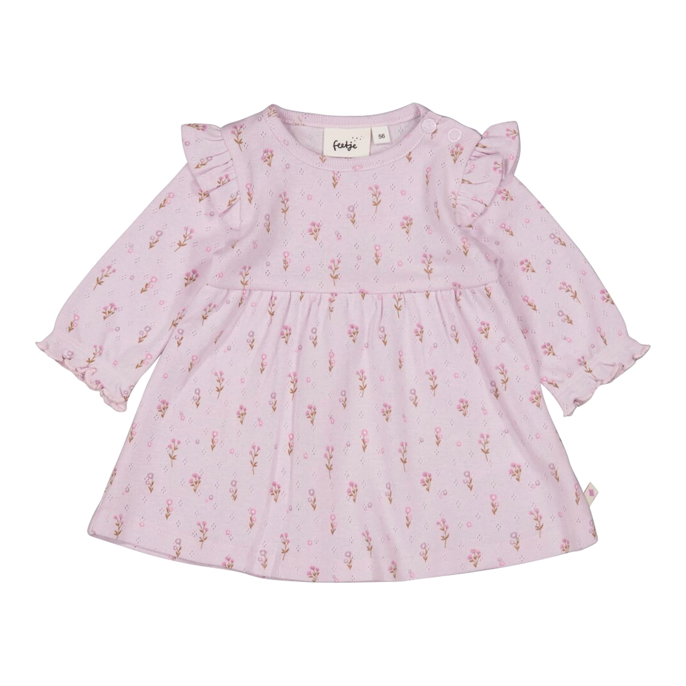 Feetje Ajour-Kleid langarm Blumen Rüschen