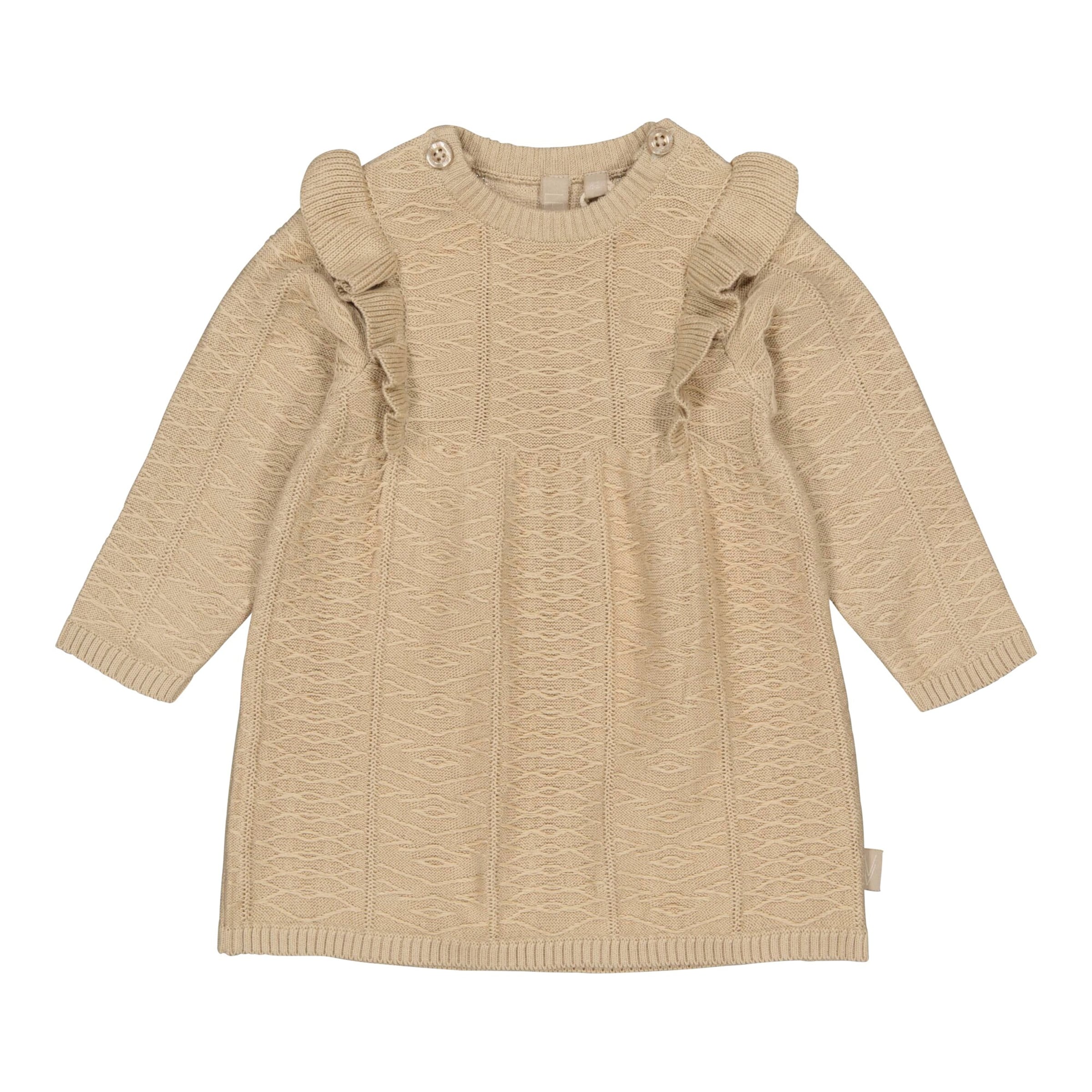 Strickkleid langarm Rüschen
