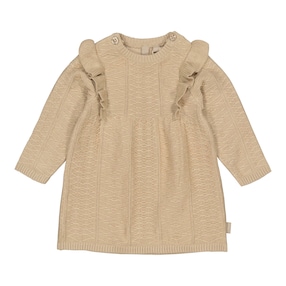 Strickkleid langarm Rüschen