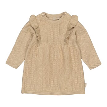 Strickkleid langarm Rüschen